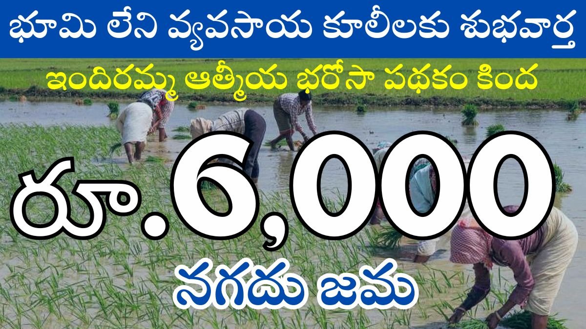 భూమి లేని వ్యవసాయ కూలీలకు శుభవార్త చెప్పిన ప్రభుత్వం.. ఖాతాల్లోకి రూ.6 వేలు.. ఎప్పుడంటే..! – ఇదే నిజం